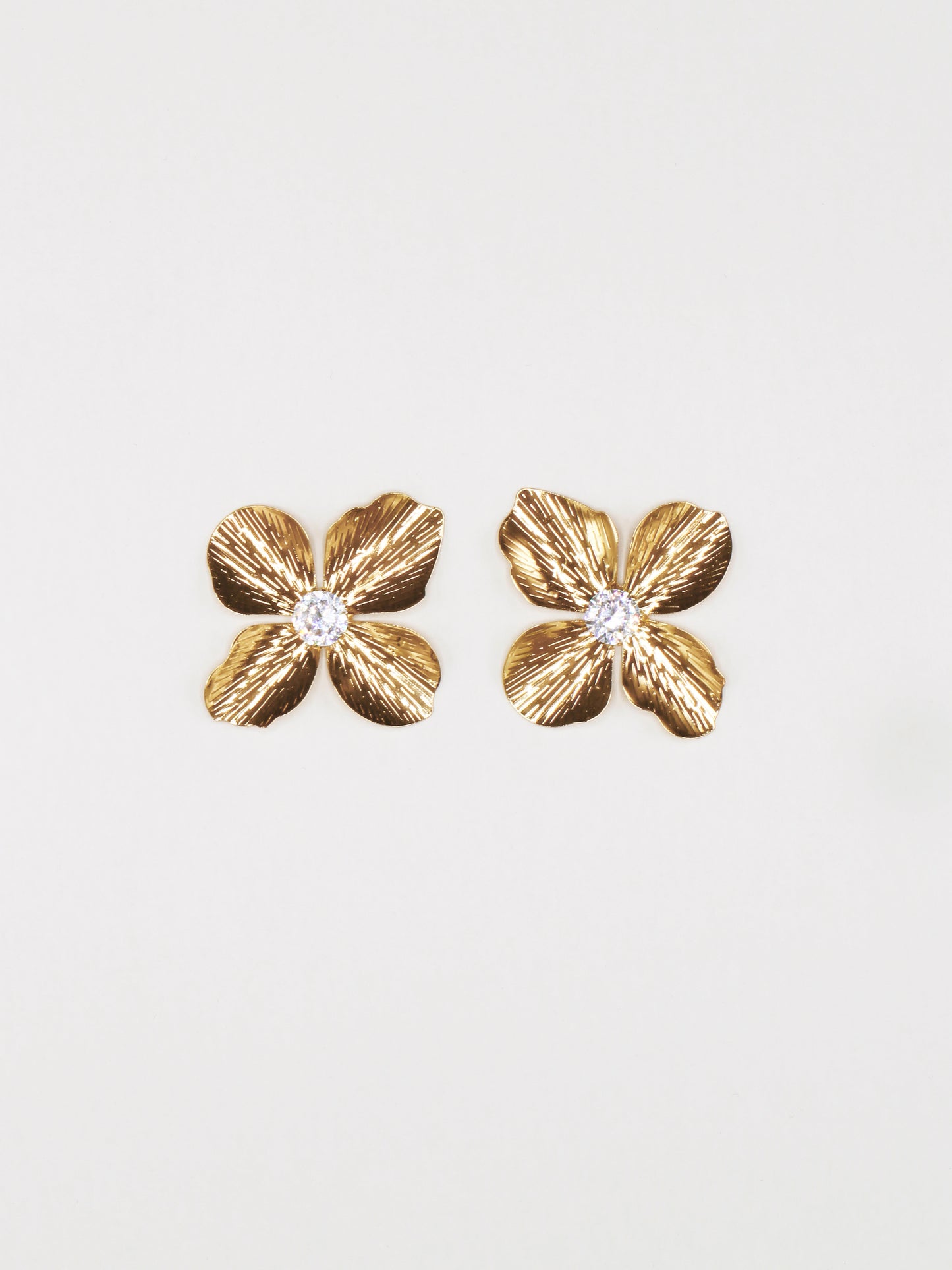 BRINCOS FLOR DIAMANTE