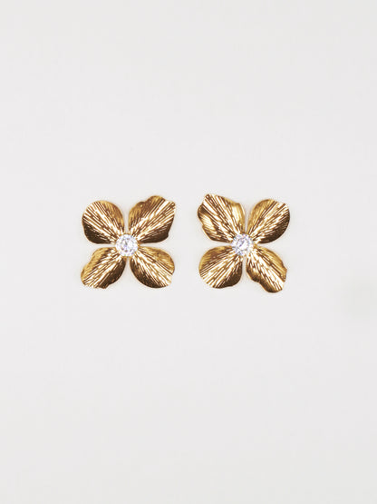 BRINCOS FLOR DIAMANTE