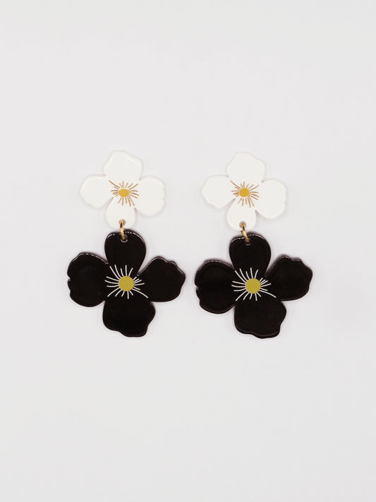BRINCOS DUAS FLORES