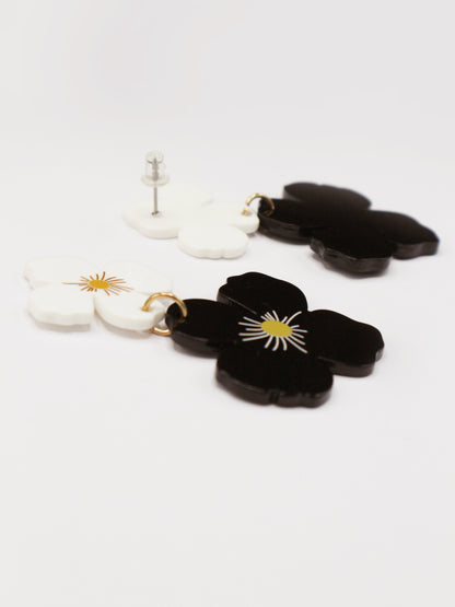 BRINCOS DUAS FLORES