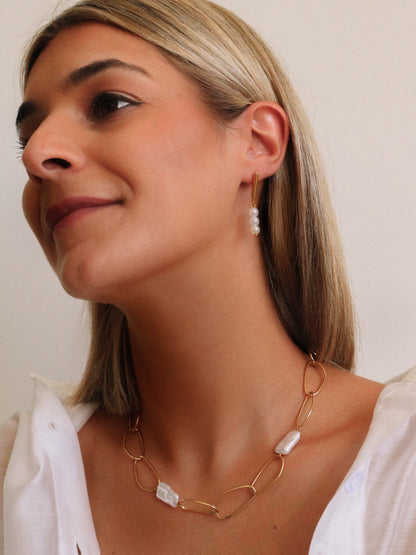 COLAR ELOS COM PÉROLAS